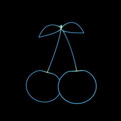 Contour of a cherry