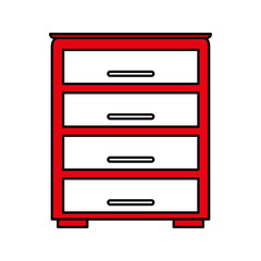 drawer vector illustration