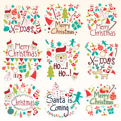 Merry Christmas Holiday and Festival wishing and greetings