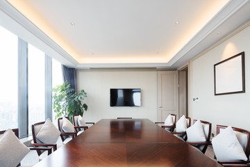 interior of modern meeting room