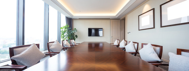 interior of modern meeting room