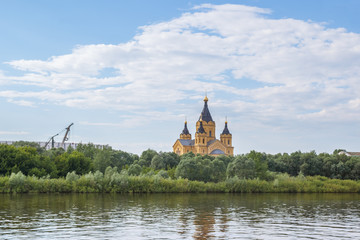 Obraz premium View of Alexander Nevsky Cathedral in Nizhny Novgorod