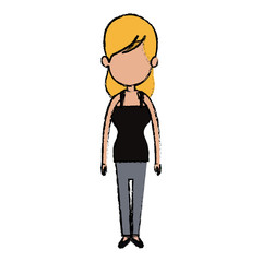 woman character female standing design