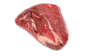Fresh raw meat on white background