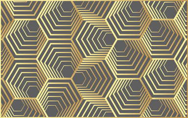 Vector modern geometry pattern hexagon, abstract geometric background, trendy print, monochrome retro texture, hipster fashion design