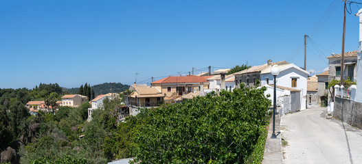 Rachtades village in Corfu