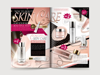 cosmetic brochure design
