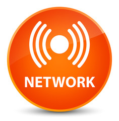 Network (signal icon) elegant orange round button