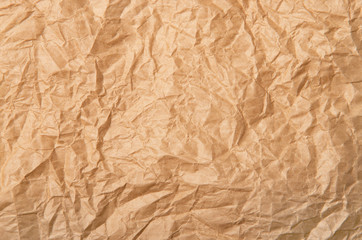 Crumpled paper background vignette