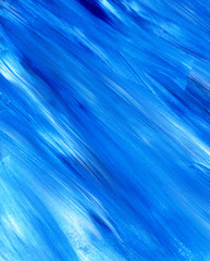 Handmade acrylic background, blue painting colorful abstract backdrop
