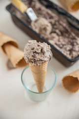 Haselnuss Schokoladen Eiscreme 
