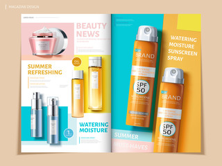 bi fold cosmetic brochure