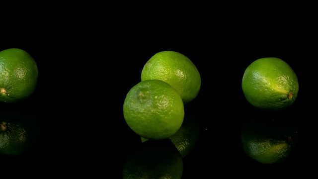  High quality video of falling lime in real 1080p slow motion 250fps