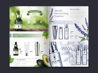 cosmetic brochure design