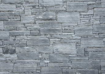 hard stones wall gray texture close view