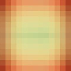 Vector gradient background in shades of orange made from monochrome squares of pixels