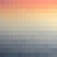 Color vector gradient background made from monochrome squares of pixels.