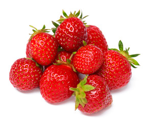 Strawberry isolated on white background. close up