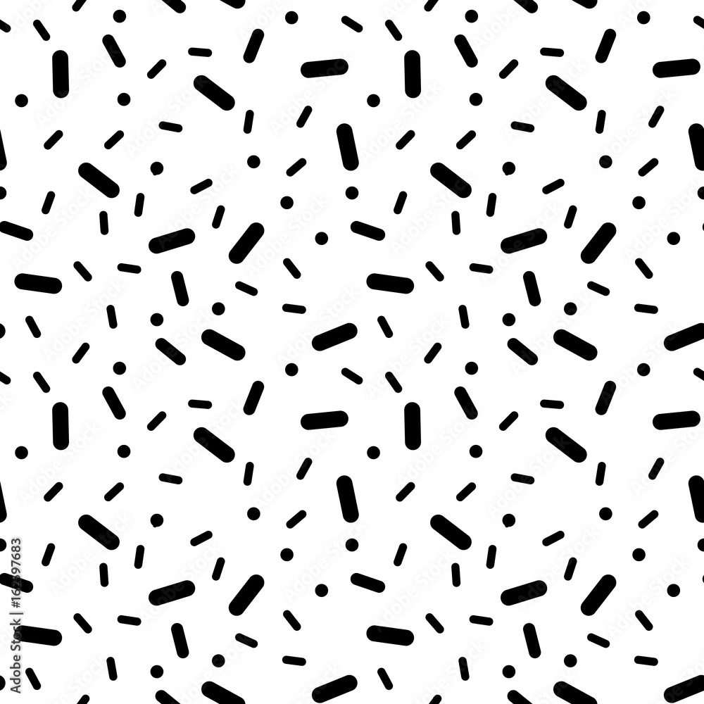Poster black granules.monochrome geometric seamless pattern. vector texture with granules.vector seamless l