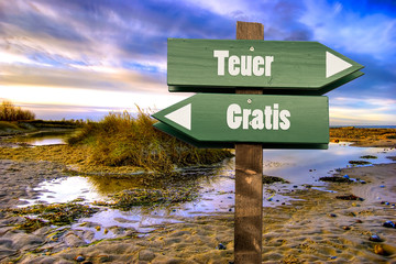 Schild 202 - Gratis