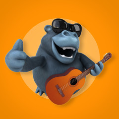 Fun gorilla - 3D Illustration
