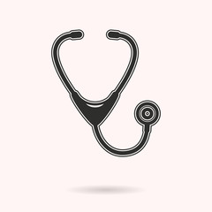 Stethoscope vector icon.