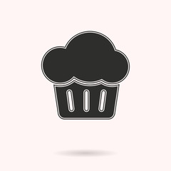 Cake vector icon.