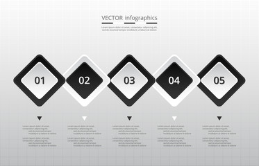 Timeline vector template