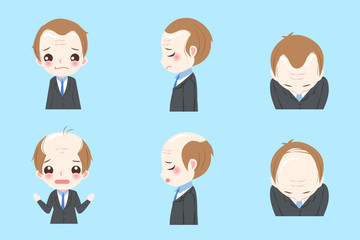 businessman with baldness