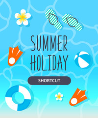 Summer template illustration