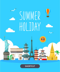 Summer template illustration © DAWOOL