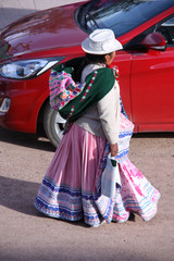 Femme péruvienne à Chivay au Pérou