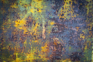 Rusty steel wall background