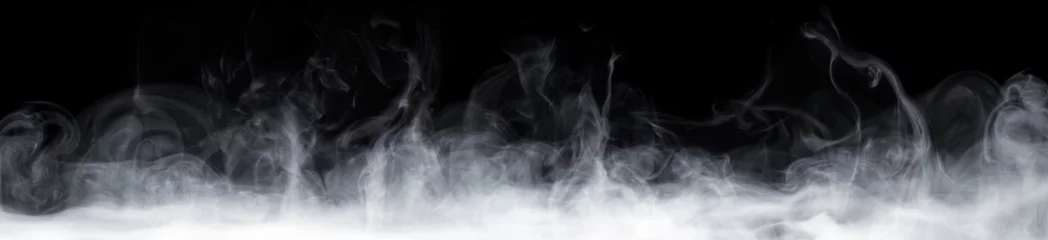 Foto op Plexiglas Rook Abstracte rook op donkere achtergrond