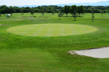新緑のゴルフ場