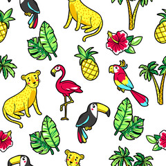 Tropic seamless pattern.