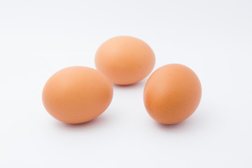 Three Eggs Isolated