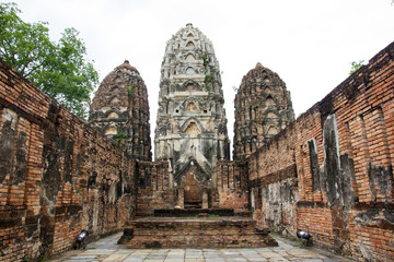 Sukhothai historical park at Sukhothai province in Thailand