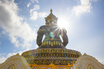 Buddha image named Phra Buddha Maha Thammaracha in Traiphum temple at Phetchabun, Thailand