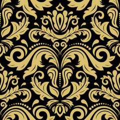 Classic seamless vector golden pattern. Traditional orient ornament. Classic vintage background