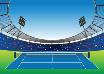 Tennis Court stadium.