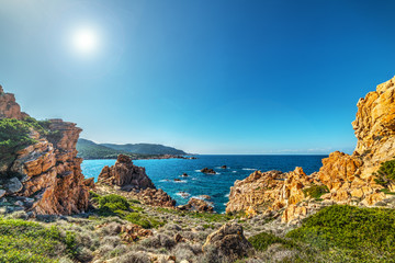 Rocky shore in Costa Paradiso