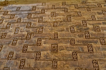 Decoration of the old Yame mosque
