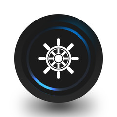 Obraz premium Ship wheel icon