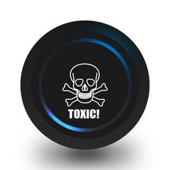 Toxic skull icon.