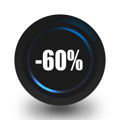 60 percent sale icon.