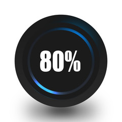 80 percent icon.