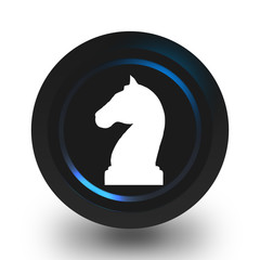 Chess horse icon.