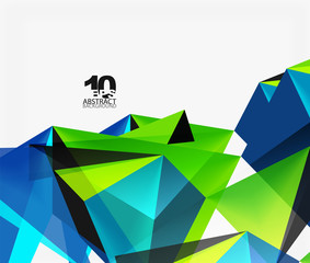 3d triangles geometric vector