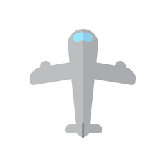 Obraz premium Plane, airplane flat icon, filled vector sign, colorful pictogram isolated on white. Aircraft symbol, logo illustration. Flat style design